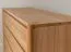 Kommode | Eichenholz geölt | Massivholz | Soft Close System | 4 Schubladen | Farbe: Eiche | 123 x 48 x 90 cm | Seille 01 | gefräste Griffe