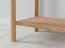 Konsolentisch | Sideboard | Massivholz | Soft Close System | 1 Schublade | Eichenholz geölt | 1 Ablagefach | Farbe: Eiche | 83 x 33 x 80 cm | Seille 02 | gefräster Griff