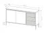 Helles Wohnzimmer - Set A Balta, 4-teilig, Push-to-open Funktion, Farbe: Beige, ABS-Kantenschutz, Beine: Metall
