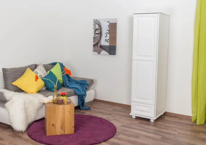 Kleiderschrank weiß schmal Abbildung