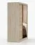 Kleiderschrank / Schiebetürenschrank | Braun / Sonoma Eiche | Bucegi 14 | Spiegel | 2 Türen | Griffe: Aluminium | 6 Fächer | 200 x 150 x61 cm