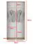 Moderner Drehtürenschrank mit zwei ausziehbare Kleiderstangen Zapopan 27, Maße: 185 x 90 x 40 cm, zwei Fächer, einfaches Design, hochwertige Verarbeitung