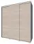 Schiebetürenschrank / Kleiderschrank Rabaul 42, Farbe: Sonoma Eiche - Abmessungen: 210 x 150 x 60 cm (H x B x T)