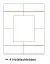 Kommode "Postira" 08, Farbe: Walnuss / Schwarz, teilmassiv - Abmessungen: 117 x 102 x 42 cm (H x B x T)