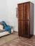 Echtholz-Kleiderschrank, Farbe: Nuss 190x80x60 cm Abbildung