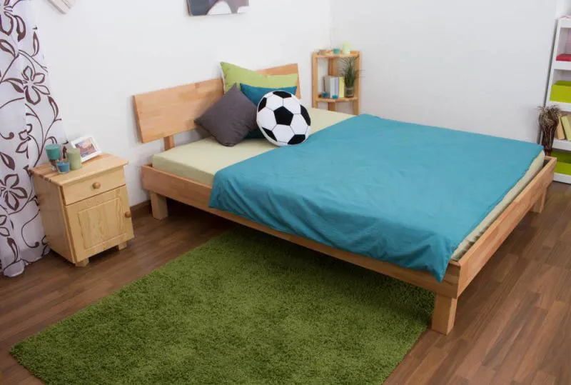 Kernbuche Bettgestell 160 x 200 cm geölt Abbildung