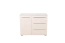 Kommode Siumu 12, Farbe: Beige / Beige Hochglanz - 85 x 107 x 45 cm (H x B x T)