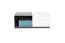 Jugendzimmer TV Unterschrank Ohey 08, Farbe: Grau / Weiß / Blau - Abmessungen: 45 x 120 x 50 cm (H x B x T)
