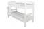 Stockbett für Erwachsene "Easy Premium Line" K18/n, Kopfteil mit Löchern, Buche Vollholz massiv Weiß - 90 x 200 cm, (L x B) teilbar