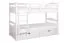 Etagenbett für Erwachsene "Easy Premium Line" K17/n inkl. 2 Schubladen und 2 Abdeckblenden, 90 x 200 cm (B x L) Buche Vollholz massiv weiß lackiert, teilbar