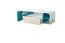 Jugendzimmer - TV-Unterschrank Aalst 24, Farbe: Eiche / Weiß / Blau - Abmessungen: 40 x 120 x 50 cm (H x B x T)