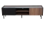 TV-Unterschrank Mairenke 07, Farbe: Walnuss / Schwarz matt - Abmessungen: 47 x 150 x 40 cm (H x B x T)