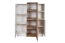 Kommode Gremda 02, Farbe: Eiche / Weiß - 134 x 110 x 45 cm (H x B x T)