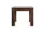 Kleiner robuster Couchtisch Eiche Vollholz Pirol 119, Walnussfarben, 50 x 60 x 60 cm, langlebig und stabil, einfache Montage, hohe Holzqualität