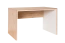 Schreibtisch Cianjur 05, Farbe: Eiche / Weiß - Abmessungen: 77 x 120 x 75 cm (H x B x T)