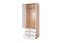Drehtürenschrank / Kleiderschrank 18, Farbe: Buche / Weiß - 236 x 84 x 56 cm (H x B x T)