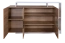 Kommode Gafsa 02, Farbe: Weiß / Eiche - 94 x 155 x 30/44 (H x B x T)