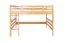 Hochbett 140 x 190 cm für Erwachsene "Easy Premium Line" K23/n, Buche Massivholz Natur lackiert, teilbar
