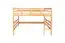 Hochbett 160 x 190 cm "Easy Premium Line" K23/n, Buche Massivholz Natur lackiert, teilbar