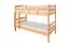 Etagenbett / Stockbett 90 x 190 cm für Kinder "Easy Premium Line" K17/n, Buche Massivholz Natur lackiert, teilbar