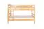 Etagenbett / Stockbett 90 x 190 cm für Kinder "Easy Premium Line" K17/n, Buche Massivholz Natur lackiert, teilbar