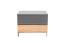 Nachtkommode Vaitele 17, Farbe: Anthrazit Hochglanz / Walnuss - 43 x 56 x 41 cm (H x B x T)