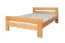 Doppelbett "Easy Premium Line" K6 in Überlänge, 140 x 220 cm Buche Vollholz massiv natur