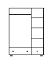 Kleiderschrank Kiefer 120 cm