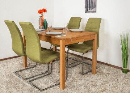 Esstisch Wooden Nature 116 Kernbuche massiv geölt - 120 - 160 x 80 cm (B x T)